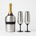 Huski Champagne Cooler + 2 Champagne Flutes